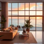 Beautiful apartment for rent in Alanya Turkey with ocean views and modern interior.