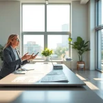 Understanding guaranteed rent in Amersham with a detailed discussion setup in a modern office.