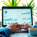 instagram フォロワー 買うためにデータ分析に取り組むソーシャルメディアストラテジストの場面