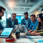 Enhance your online presence with expert edmonton seo services in a modern workspace.